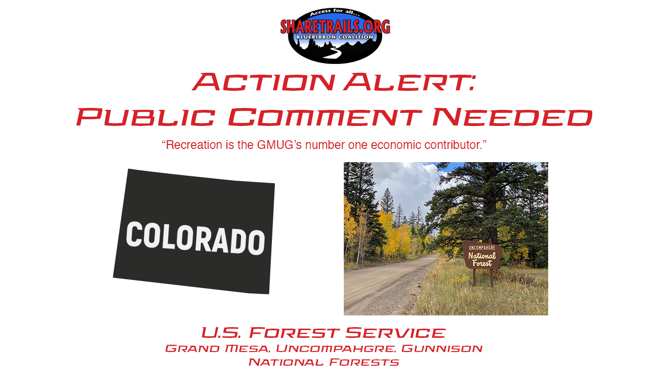Public Comments Needed to Protect Popular Trails, Snowmobile Access, and Dispersed Camping in Colorado’s GMUG National Forest