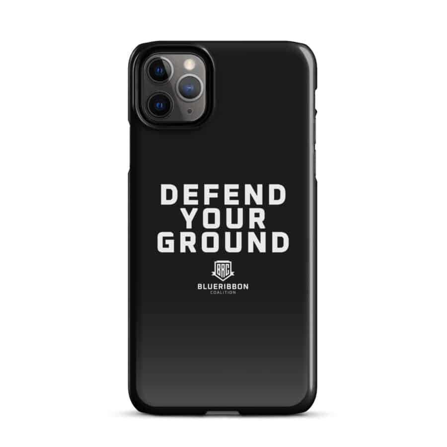 Defend Your Ground Snap Case for iPhone® - Black - Image 2