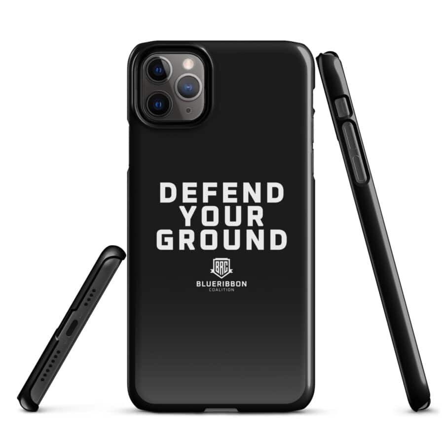 Defend Your Ground Snap Case for iPhone® - Black