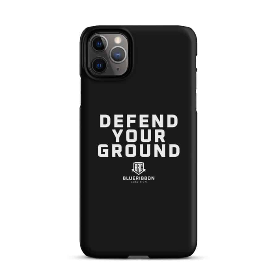 Defend Your Ground Snap Case for iPhone® - Black - Image 3