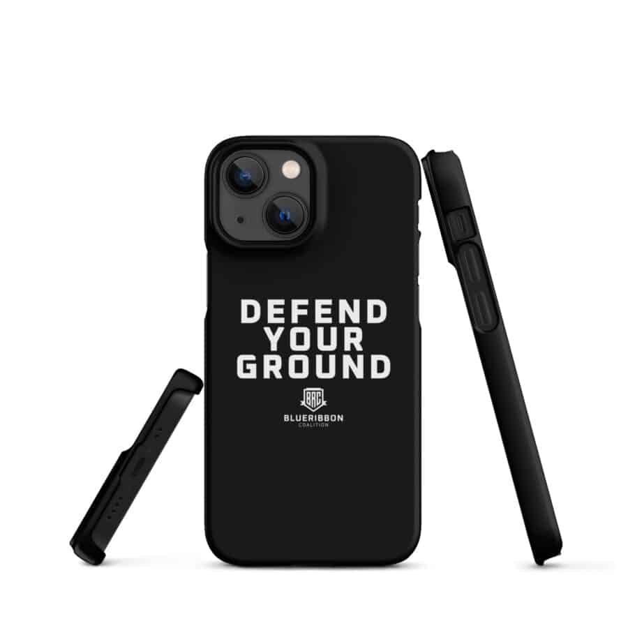 Defend Your Ground Snap Case for iPhone® - Black - Image 4