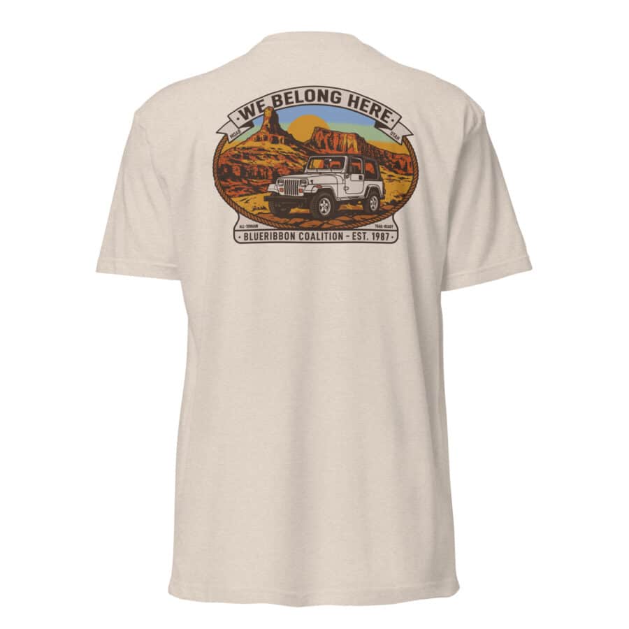 We Belong Here - Moab - Unisex Fitted T-Shirt - Next Level 6210