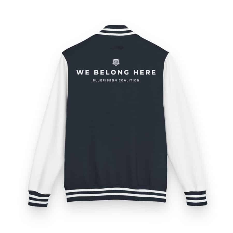 We Belong Here Heavyweight Letterman Jacket - Image 3