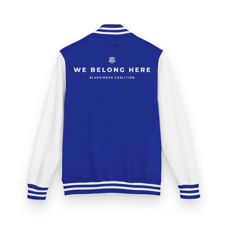 We Belong Here Heavyweight Letterman Jacket - Image 4