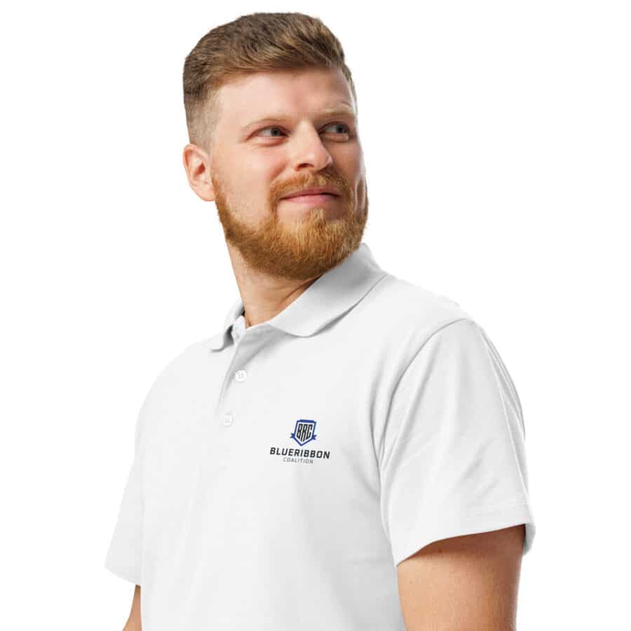 BRC Classic Premium Pique Polo Shirt - White - Image 3