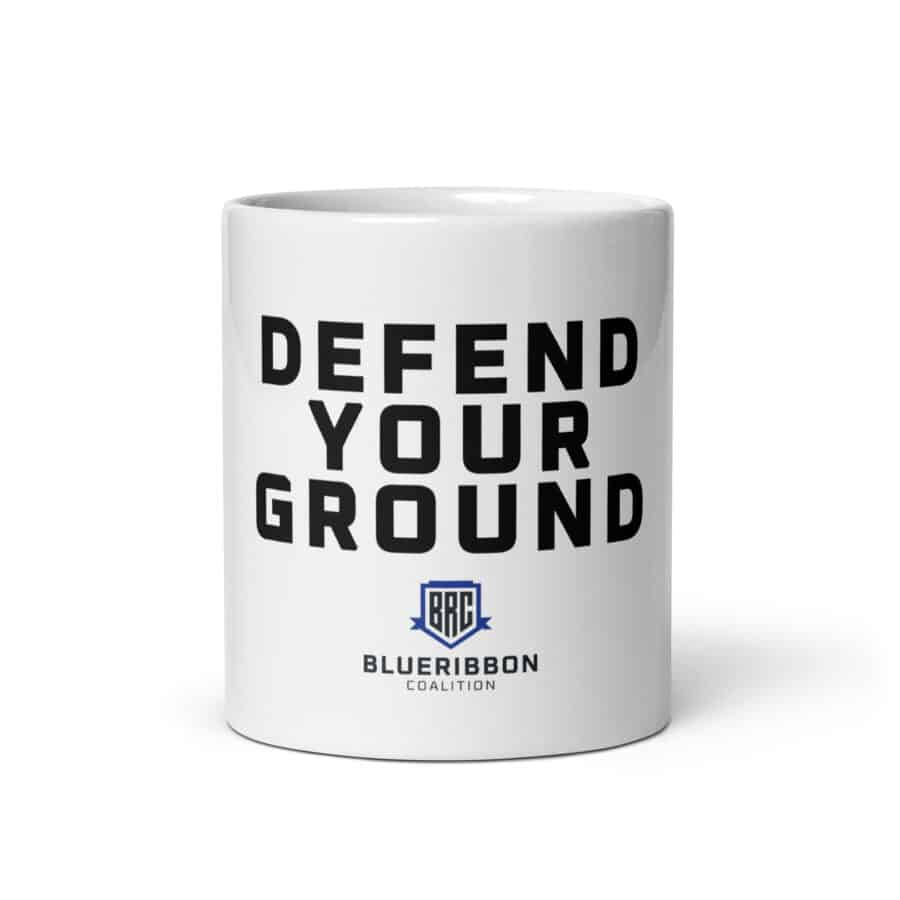 Defend Your Ground White Glossy Mug - Image 5