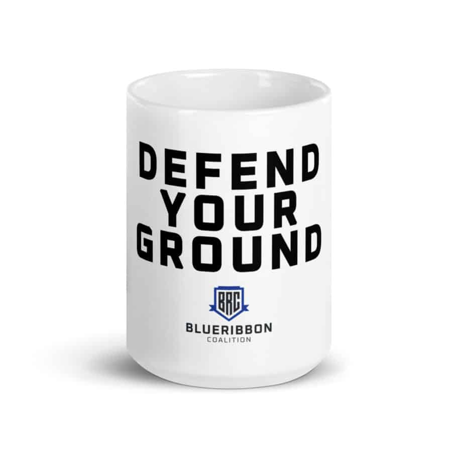 Defend Your Ground White Glossy Mug - Image 6