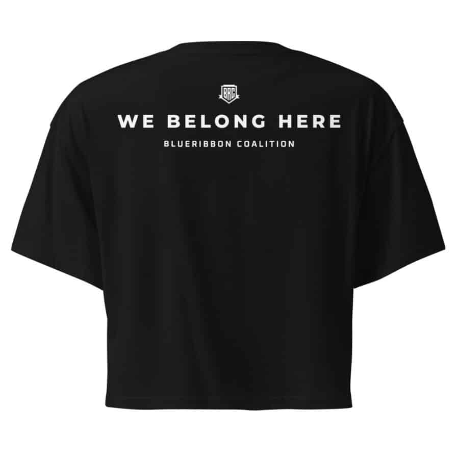 We Belong Here Women’s Crop Top - Image 4