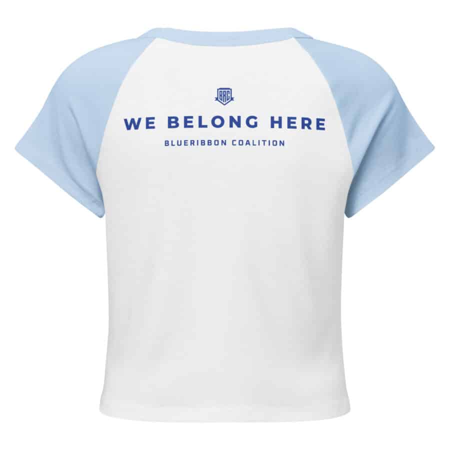 We Belong Here Women’s Micro Rib Raglan Baby Tee - Image 11