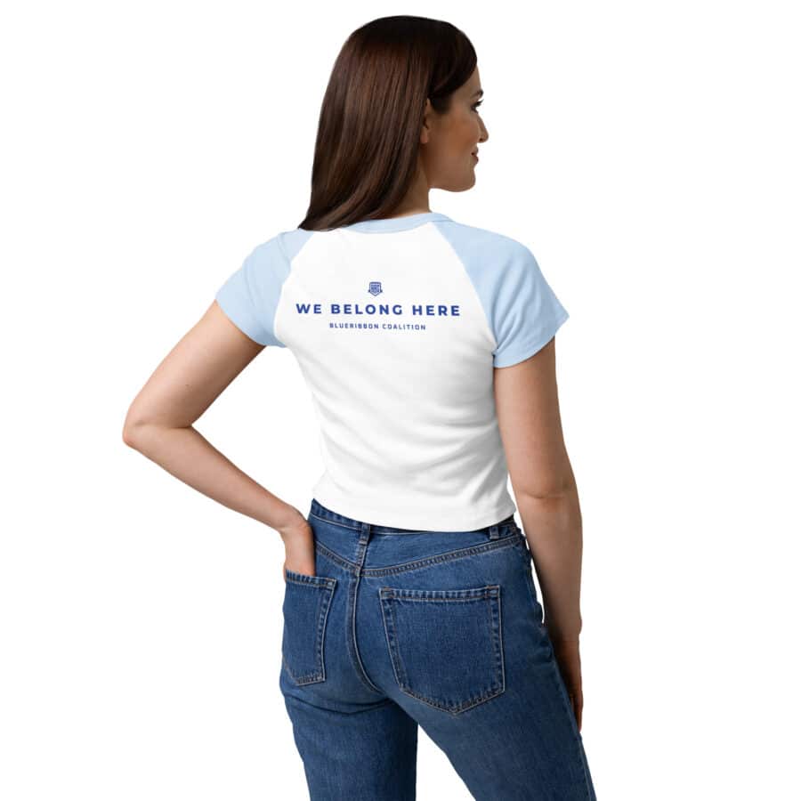 We Belong Here Women’s Micro Rib Raglan Baby Tee - Image 14