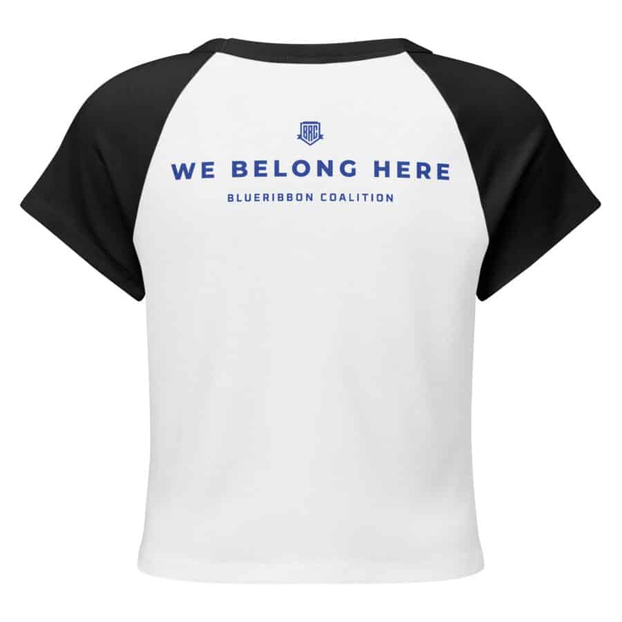 We Belong Here Women’s Micro Rib Raglan Baby Tee - Image 7