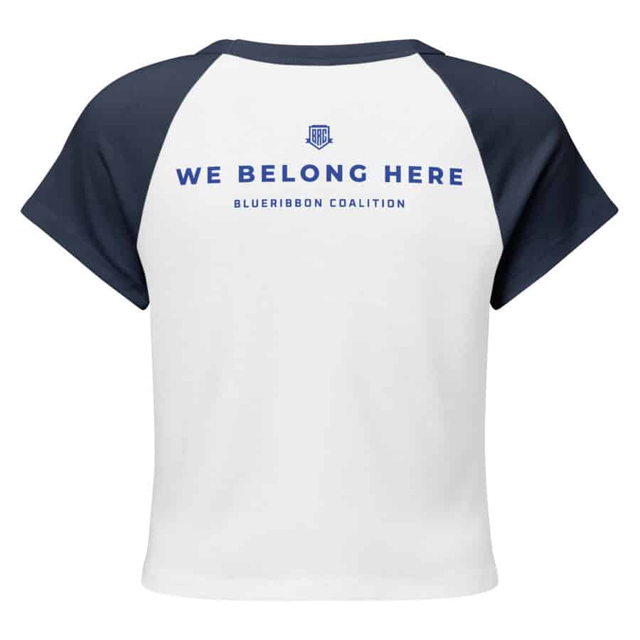 We Belong Here Women’s Micro Rib Raglan Baby Tee - Image 8