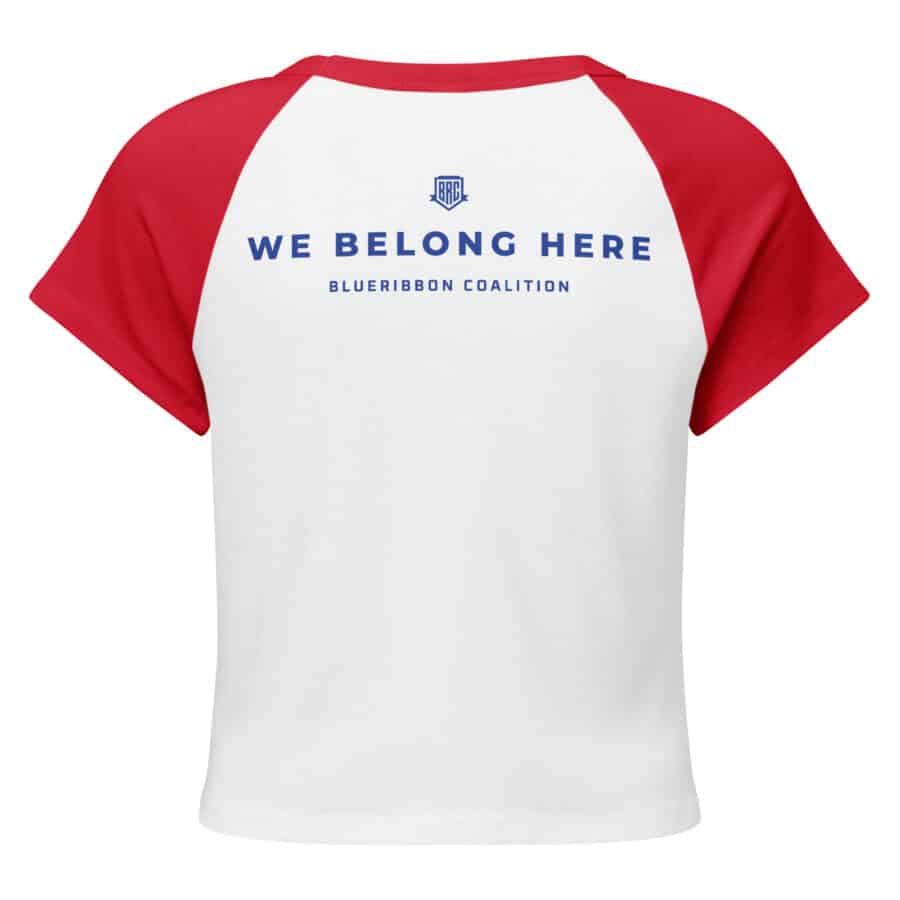 We Belong Here Women’s Micro Rib Raglan Baby Tee - Image 9
