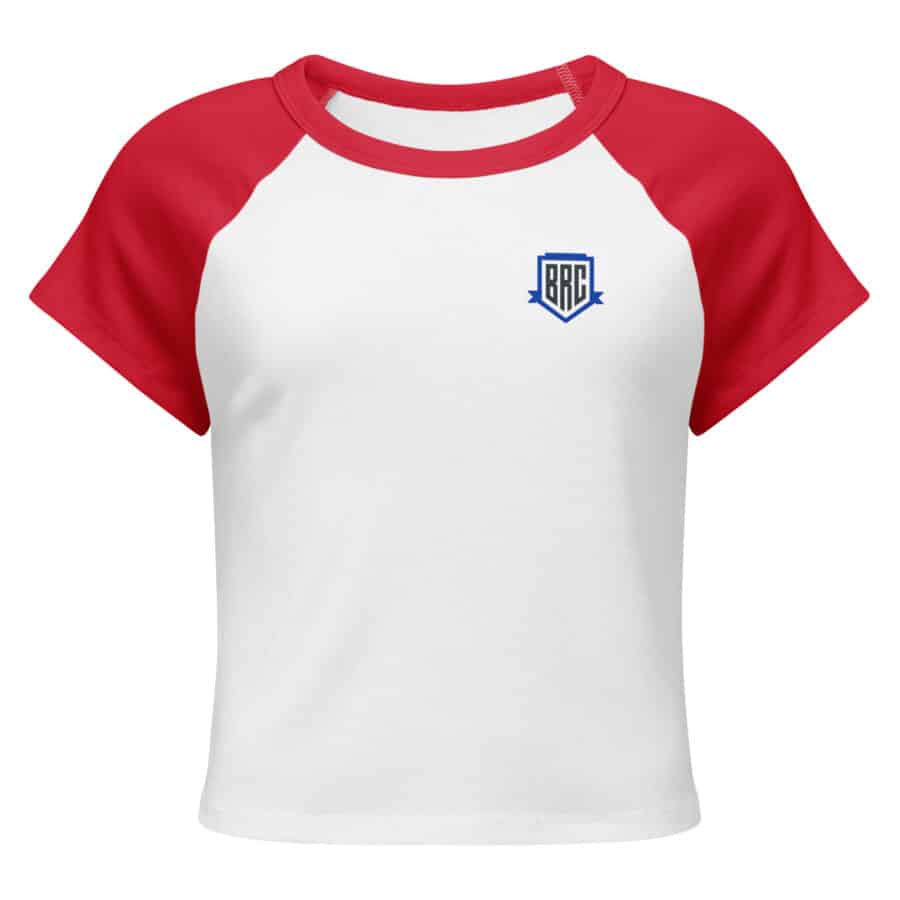 We Belong Here Women’s Micro Rib Raglan Baby Tee - Image 4