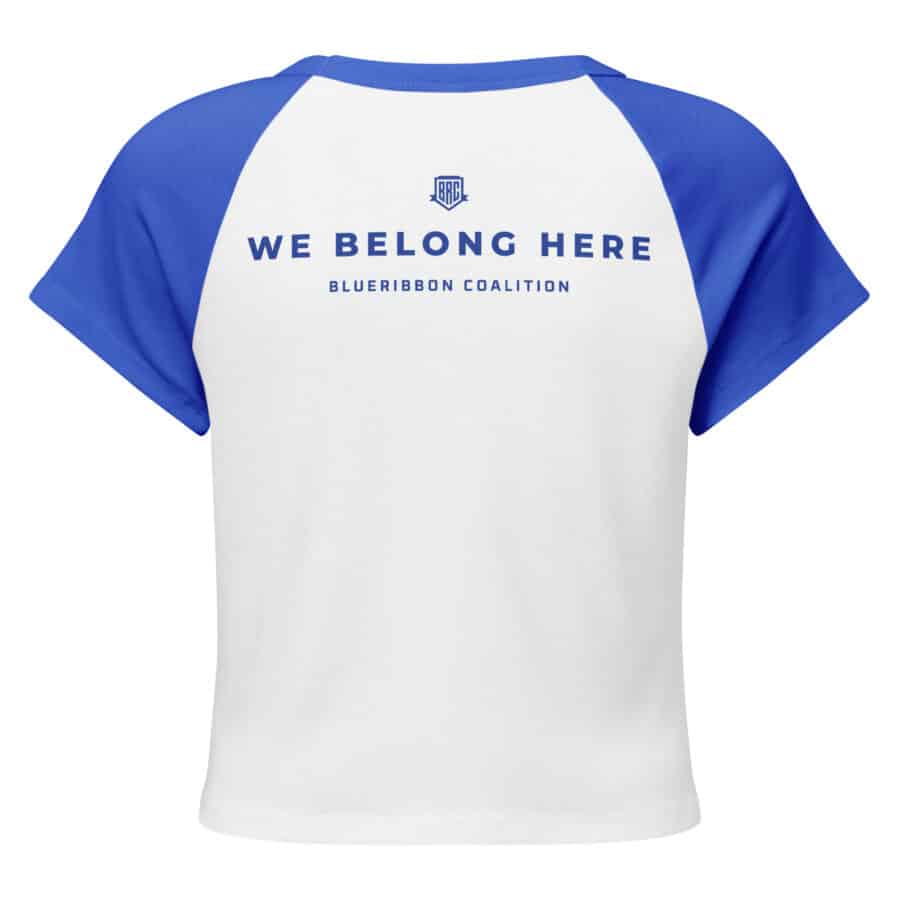 We Belong Here Women’s Micro Rib Raglan Baby Tee - Image 10