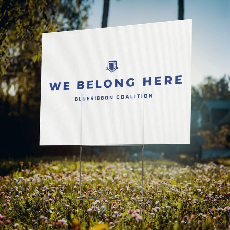 We Belong Here Yard sign - Image 3
