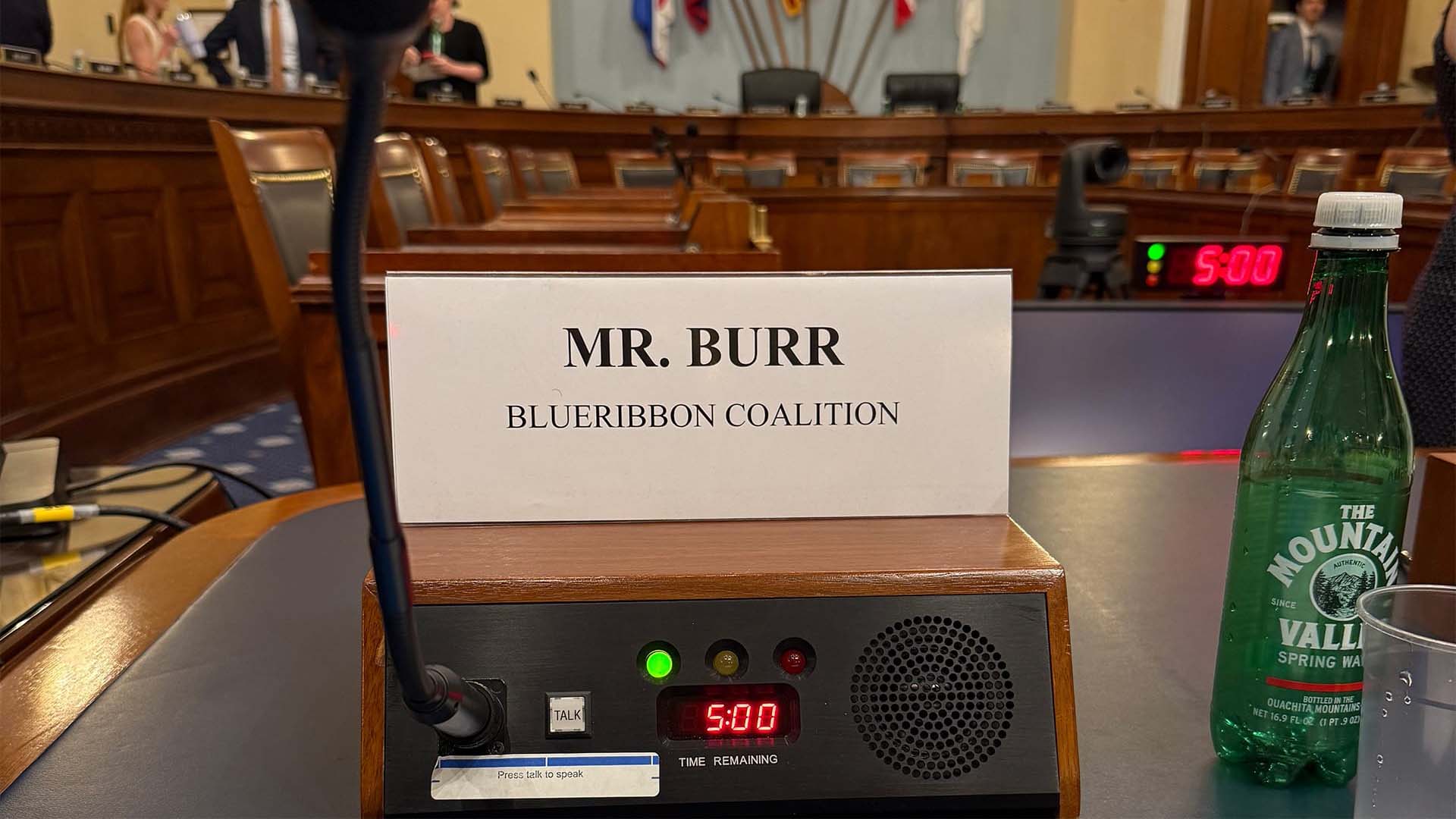 Ben Burr Testified to Congress